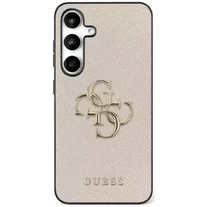 Tok Guess Grained Big 4G Logo Small Classic Logo Case for Samsung Galaxy S25 Ultra beige (GUHCS25LPGT4MBE) kép