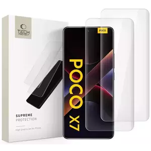 TEMPERED KIJELZŐVÉDŐ FÓLIA TECH-PROTECT GLASS UV+ 2-PACK XIAOMI REDMI NOTE 14 PRO 4G / 5G / 14 PRO+ PLUS 5G / POCO X7 5G CLEAR (5906302361410) kép