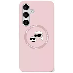 Tok Karl Lagerfeld Silicone Double Heads And Circle MagSafe Samsung Galaxy S25+ case pink (KLHMS25MSKCHTCP) kép