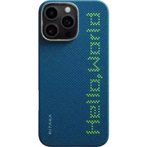 Tok Pitaka Tactile Woven Case, Hello World - iPhone 16 Pro (KI1602HWT) kép