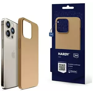 Tok 3MK Hardy Case iPhone 15 Pro 6.1" Dark Gold MagSafe kép