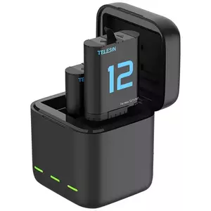 Töltő TELESIN dual battery charger for GoPro Hero 12/11/10/9 kép