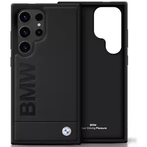 Tok BMW Leather Big Wordmark Case for Samsung Galaxy S25 Ultra Black (BMHCS25LSLLBK) kép