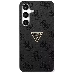 Tok Guess Hot Stamp 4G Pattern Triangle Metal Logo case for Samsung Galaxy S25 black (GUHCS25SPGP4STRK) kép