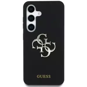 Tok Guess Silicone Big 4G Logo Bottom Script Case Samsung Galaxy S25 Ultra black (GUHCS25LS4SMDK) kép