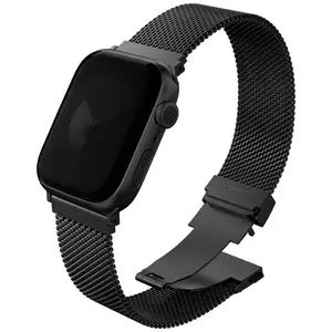 Óraszíj UNIQ Dante Pro Strap for Apple Watch 42/41/40mm Stainless Steel Graphite Black (UNIQ-42MM-DANPGBLK) kép