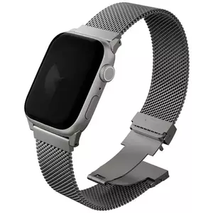 Óraszíj UNIQ Dante Pro Strap for Apple Watch 42/41/40mm Stainless Steel Titanium Silver (UNIQ-42MM-DANPTSIL) kép