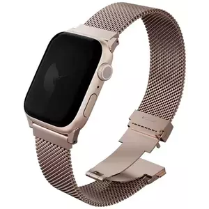 Óraszíj UNIQ Dante Pro Strap for Apple Watch 49/46/45/44mm Stainless Steel Metallic Pink (UNIQ-49MM-DANPMRSE) kép