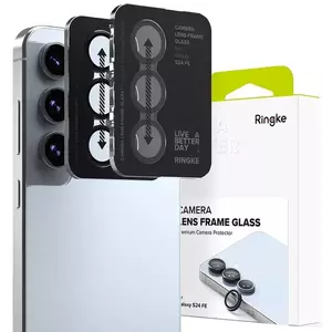 TEMPERED KIJELZŐVÉDŐ FÓLIA RINGKE CAMERA FRAME PROTECTOR 2-PACK GALAXY S24 FE BLACK (8800274964792) kép