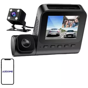 Videókamera Azdome 1080p front camera, 1080p indoor camera and VGA rear camera V600-3CH, G-sensor kép