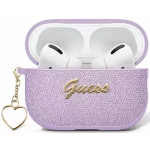 Tok Guess Metallic Script Charm Case for AirPods 4 Purple (GUA4PGMCSU) kép