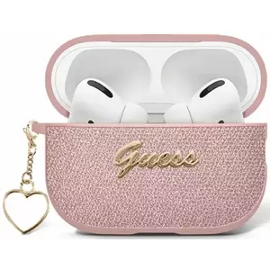 Tok Guess Metallic Script Charm case for AirPods 4 pink (GUA4PGMCSP) kép