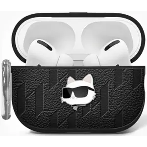 Tok Karl Lagerfeld Monogram Choupette Head Case for AirPods 4 Black (KLA4PGCHPK) kép