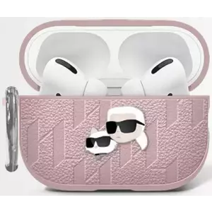 Tok Karl Lagerfeld Monogram Karl & Choupette Head case for AirPods 4 pink (KLA4PGKCPP) kép