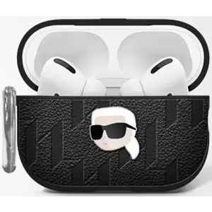 Tok Karl Lagerfeld Monogram Karl Head Case for AirPods 4 Black (KLA4PGKIPK) kép