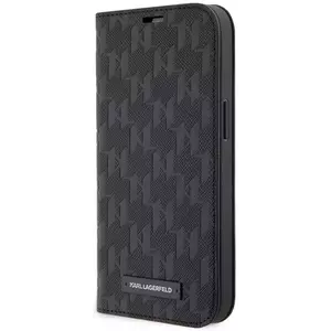 Tok Karl Lagerfeld PU Saffiano Monogram Book Case for iPhone 13 Pro Black (KLBKP13LSAKLHPK) kép