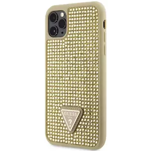 Tok Guess Rhinestones Triangle Metal Logo Case for iPhone 11 Pro Gold (GUHCN58HDGTPD) kép