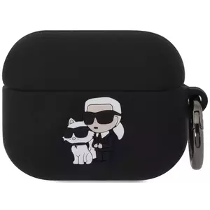 Tok Karl Lagerfeld 3D Logo NFT Karl and Choupette Silicone Case for AirPods Pro Black (KLAPRUNKC) kép