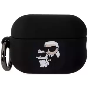 Tok Karl Lagerfeld 3D Logo NFT Karl and Choupette Silicone Case for AirPods Pro 2 Black (KLAP2RUNKC) kép