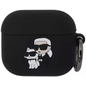 Tok Karl Lagerfeld 3D Logo NFT Karl and Choupette Silicone Case for AirPods 3 Black (KLA3RUNKC) kép