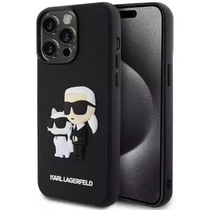 Tok Karl Lagerfeld 3D Rubber Karl and Choupette Case for iPhone 13 Pro Max Black (KLHCP13X3DRKCNK) kép