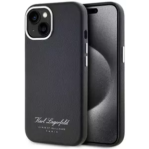 Tok Karl Lagerfeld Grained PU Hotel RSG Case for iPhone 15 Black (KLHCP15SPGWCMKHK) kép