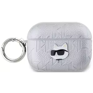 Tok Karl Lagerfeld PU Embossed Choupette Head Case for AirPods Pro 2 Silver (KLAP2PGCHPS) kép