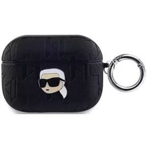 Tok Karl Lagerfeld PU Embossed Karl Head Case for AirPods Pro Black (KLAPPGKIPK) kép