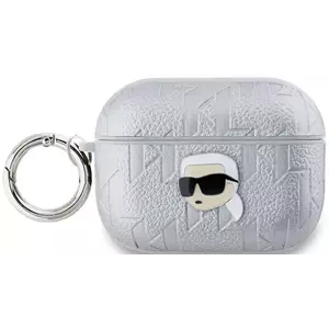 Tok Karl Lagerfeld PU Embossed Karl Head Case for AirPods Pro 2 Silver (KLAP2PGKIPS) kép