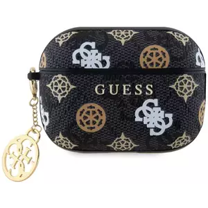 Tok Guess PU 4G Peony Charm Case for AirPods Pro 2 Black (GUAP2P4RPEK) kép