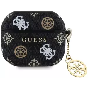 Tok Guess PU 4G Peony Charm Case for AirPods 3 Black (GUA3P4RPEK) kép