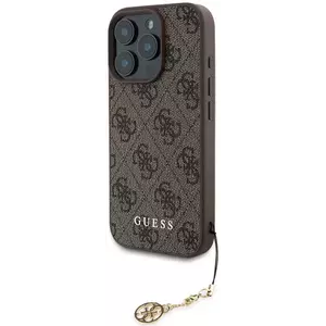 Tok Guess 4G Charm Case for iPhone 16 Pro Tone on Tone Brown (GUHCP16LGF4GCW) kép