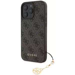 Tok Guess 4G Charm Case for iPhone 16 Pro Max Tone on Tone Brown (GUHCP16XGF4GCW) kép