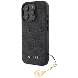 Tok Guess 4G Charm Case for iPhone 16 Pro Tone on Tone Grey (GUHCP16LGF4GCK) kép