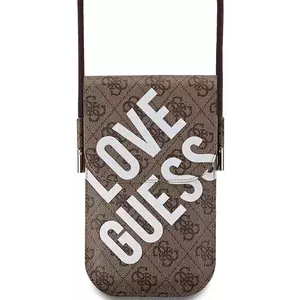 Guess PU 4G Big Love Logo Phone Bag Brown (GUOWBPGP4NLGWW) kép