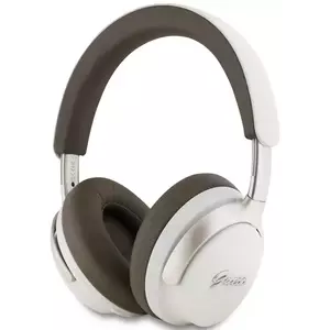 Fejhallgató Guess PU Leather Script Logo ANC/ENC Wireless Headphone Beige (GUBHC22PSBCSMW) kép