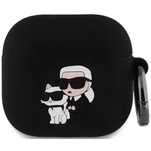 Tok Karl Lagerfeld 3D Logo NFT Karl and Choupette Silicone Case for AirPods 4 Black (KLA4RUNKC) kép