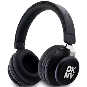 Fejhallgató DKNY PU Leather Stack Logo Wireless Headphone Black (DKBHS6PUSLK) kép