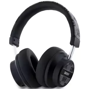 Fejhallgató DKNY PU Leather Checkered Pattern Wireless Headphone Black (DKBHM2PCSHLK) kép