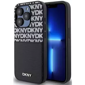 Tok DKNY PU Leather Repeat Pattern Card Pocket Case for iPhone 14 Pro Black (DKHCP14LPCRTHLK) kép