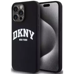 Tok DKNY Liquid Silicone Arch Logo MagSafe Case for iPhone 12 Black (DKHMP12MSNYACH) kép