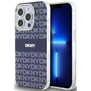 Tok DKNY PC/TPU Repeat Pattern Tonal Stripe Magsafe Case for iPhone 13 Pro Blue (DKHMP13LHRHSEB) kép