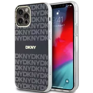 Tok DKNY PC/TPU Repeat Pattern Tonal Stripe Magsafe Case for iPhone 12 Black (DKHMP12MHRHSEK) kép