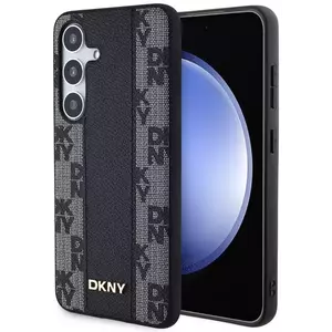 Tok DKNY PU Leather Checkered Pattern Magsafe Case for Samsung Galaxy S24 Black (DKHMS24SPCPVSLK) kép