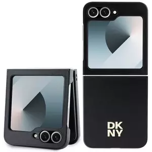 Tok DKNY PU Leather Stack Logo Case for Samsung Galaxy Z Flip 6 Black (DKHCZF6PSMCSLK) kép