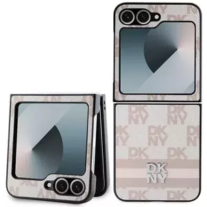 Tok DKNY PU Leather Checkered Pattern and Stripe Case for Samsung Galaxy Z Flip 6 Pink (DKHCZF6PCPTSSP) kép