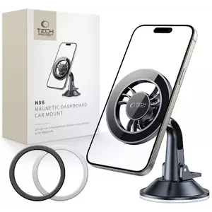 Tartó TECH-PROTECT N56 MAGNETIC MAGSAFE DASHBOARD SHRT CAR MOUNT BLACK (5906302360925) kép