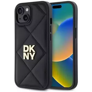 Tok DKNY DKHCP14SPQDSLK iPhone 14 6.1" black Quilted Stack Logo (DKHCP14SPQDSLK) kép