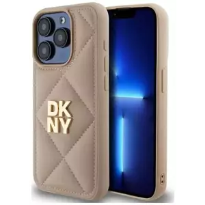 Tok DKNY DKHCP15LPQDSLE iPhone 15 Pro 6.1" beige Quilted Stack Logo (DKHCP15LPQDSLE) kép