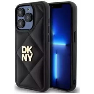 Tok DKNY DKHCP15LPQDSLK iPhone 15 Pro 6.1" black Quilted Stack Logo (DKHCP15LPQDSLK) kép